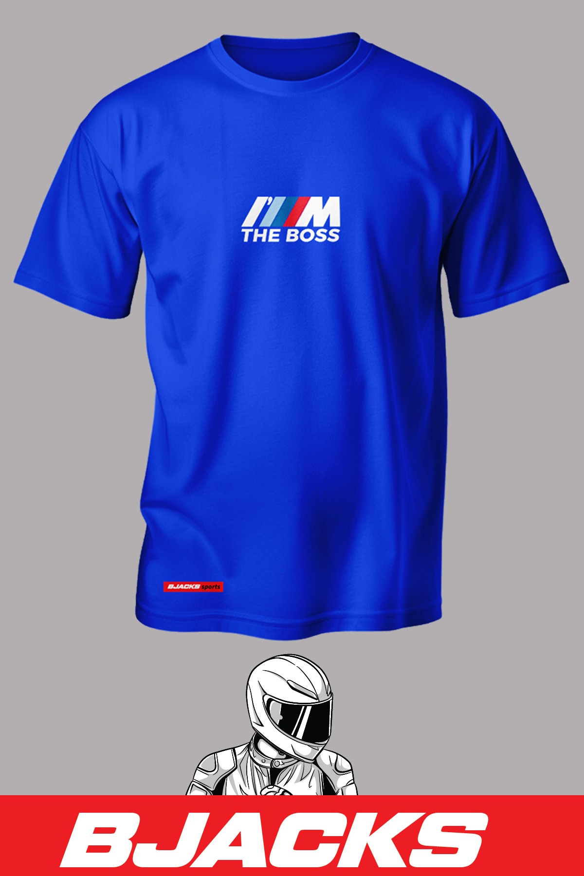 BJACKS'den BMW I'M BOSS MPower Design Premium Tişört - Mavi
