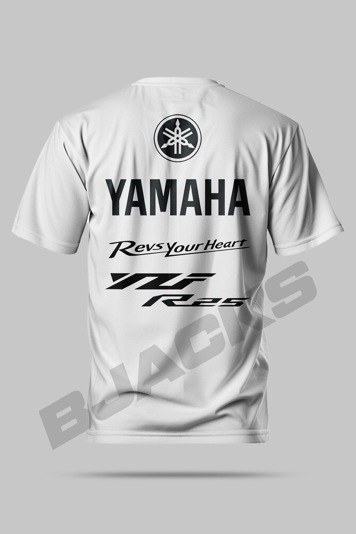 Yamaha YZF R25 Tutkunlarına Özel Hazırlanmış  Ön Arka Baskılı Premium Tişört 