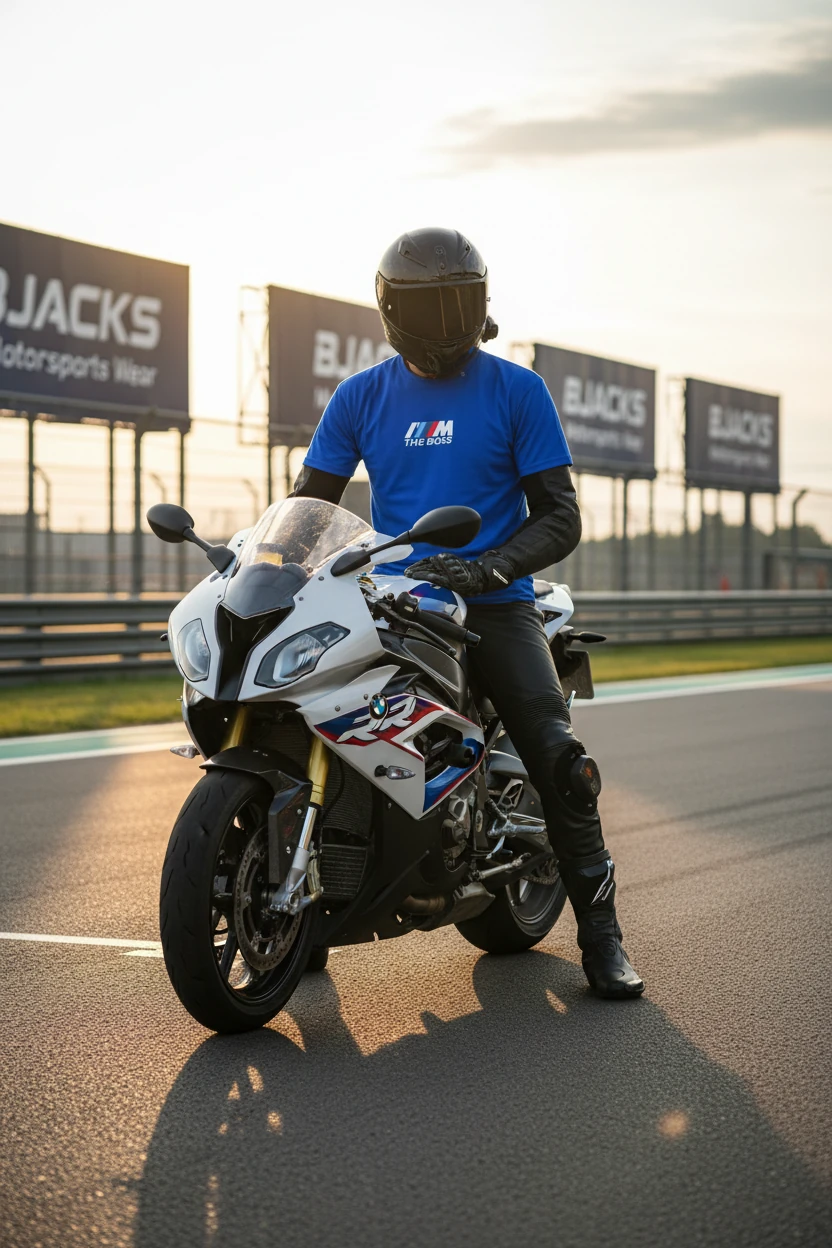 BMW I'M BOSS MPower Design Premium Tişört - Mavi