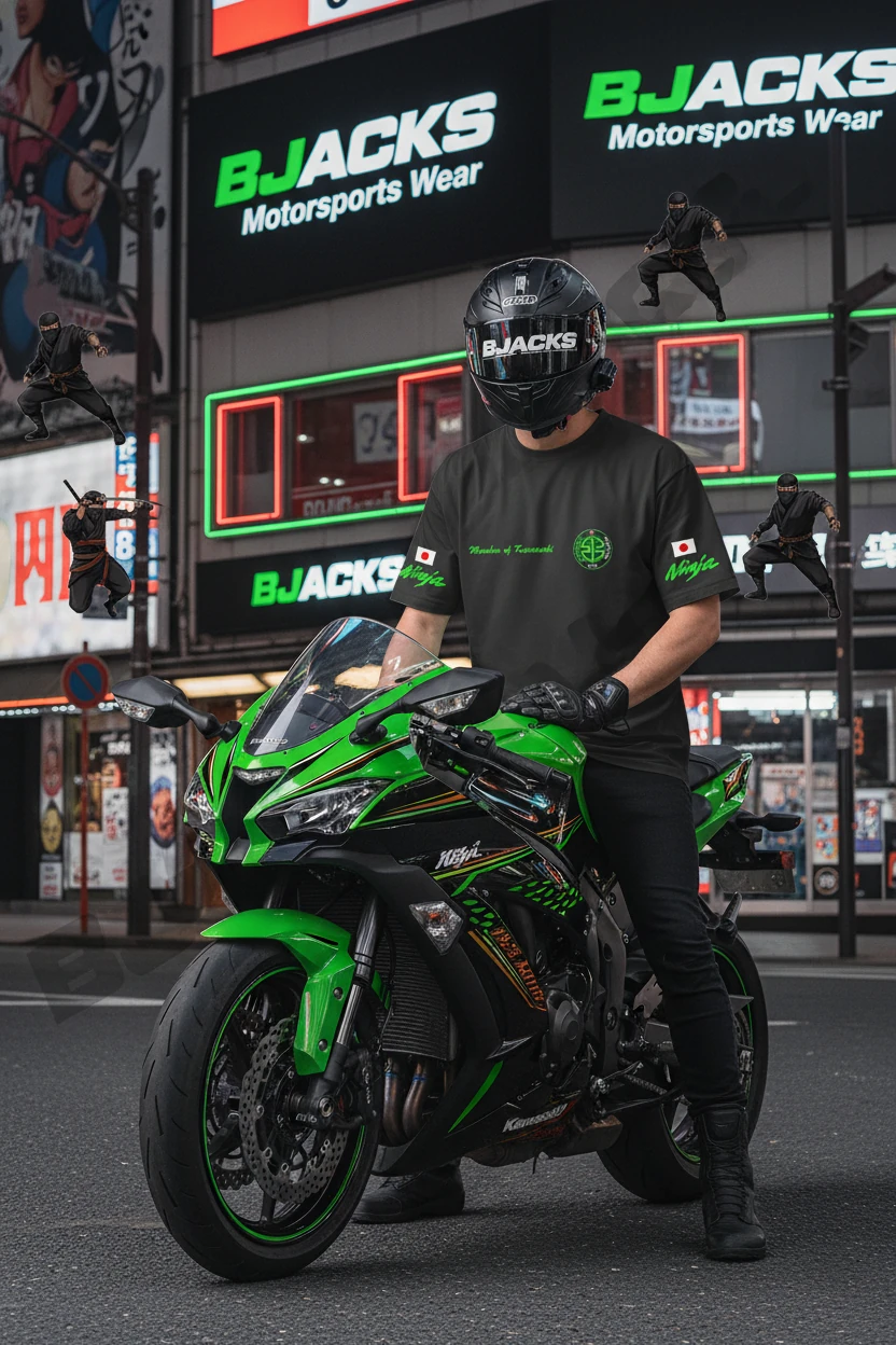 Kawasaki Türkiye Ekip Üyeleri İçin Özel Tasarlanmış Premium Tişört