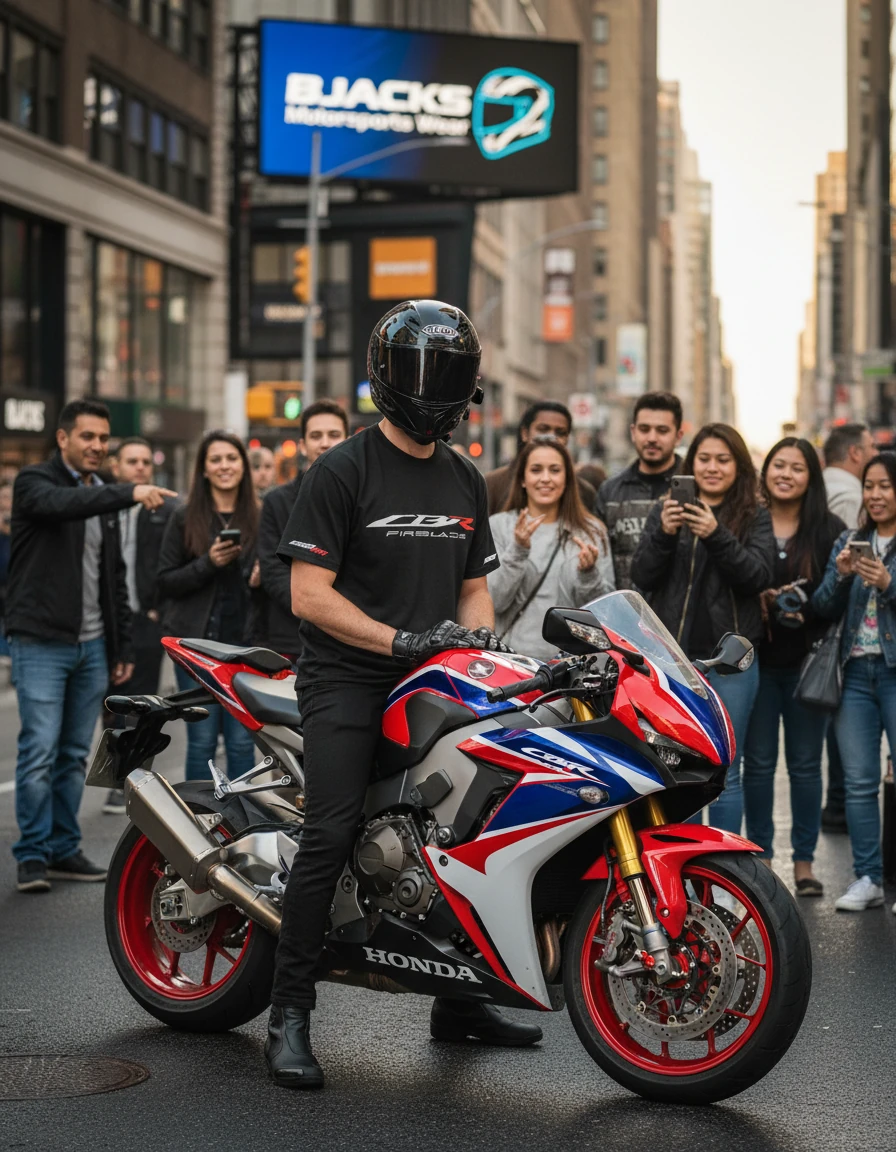 Honda CBR Fireblade 1000RR Tutkunlarına Özel Premium Tişört