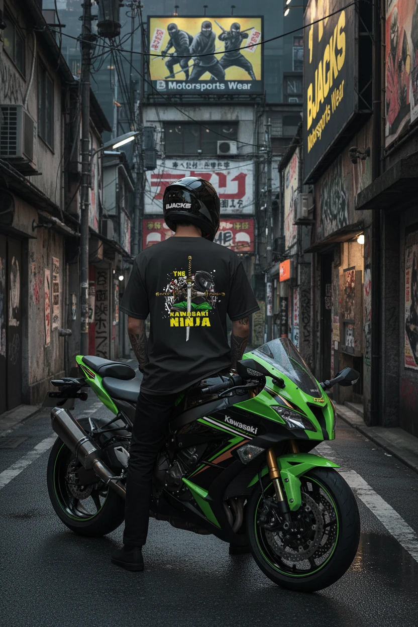 THE KAWASEXY NINJA - Premium Özel Baskı Tişört
