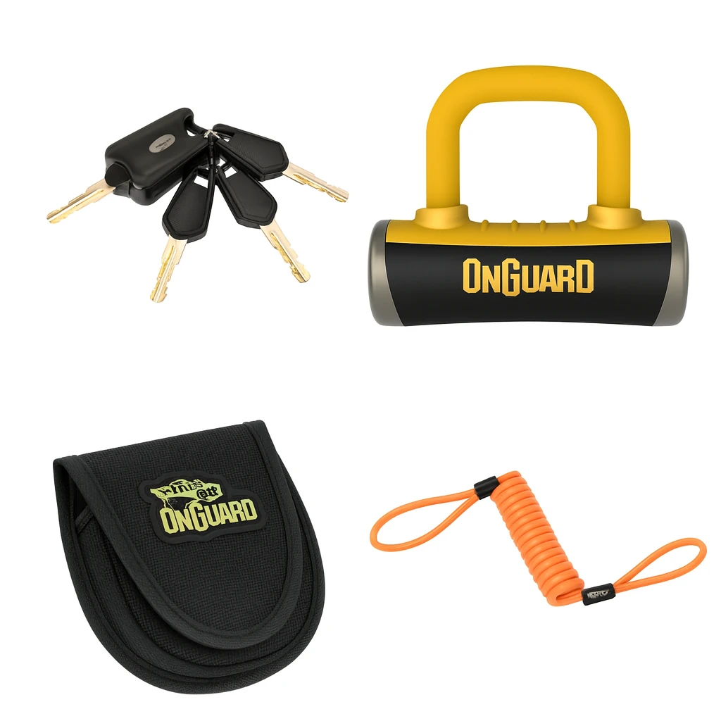 OnGuard Boxer 8048C 14mm U-Lock Disk Kilidi | Yüksek Güvenlikli Motosiklet Kilidi
