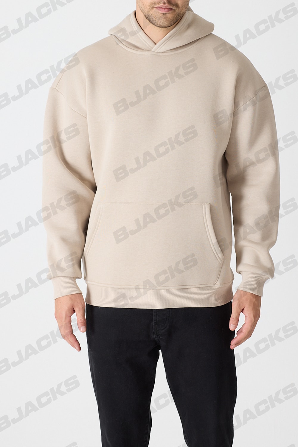 Basic Premium Hoodie - BJACKS Motorsports Wear - Krem