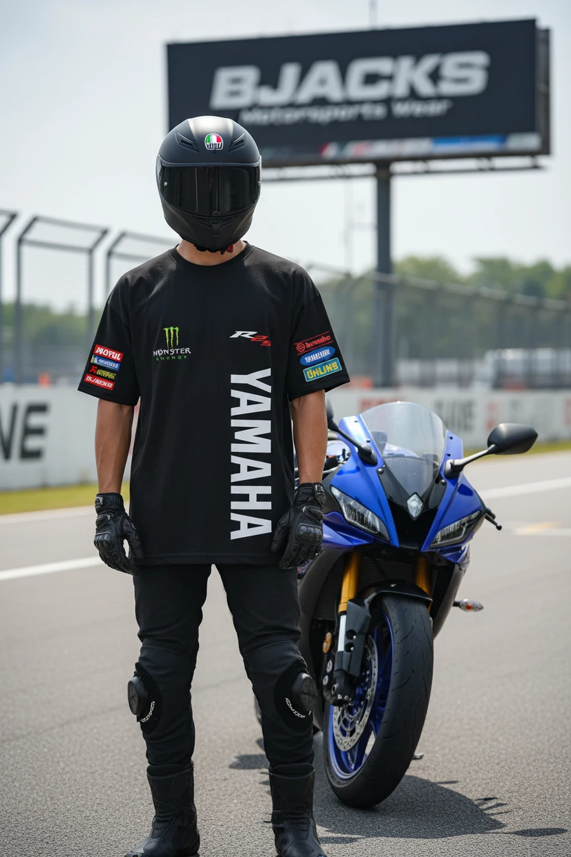 YZF R25 MotoGP Yarış Özel Tasarım Premium Tişört