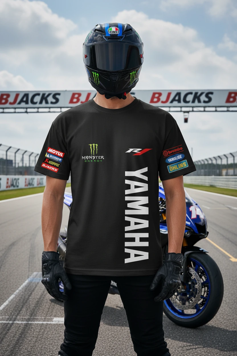 YZF R1 MotoGP Yarış Özel Tasarım Premium Tişört