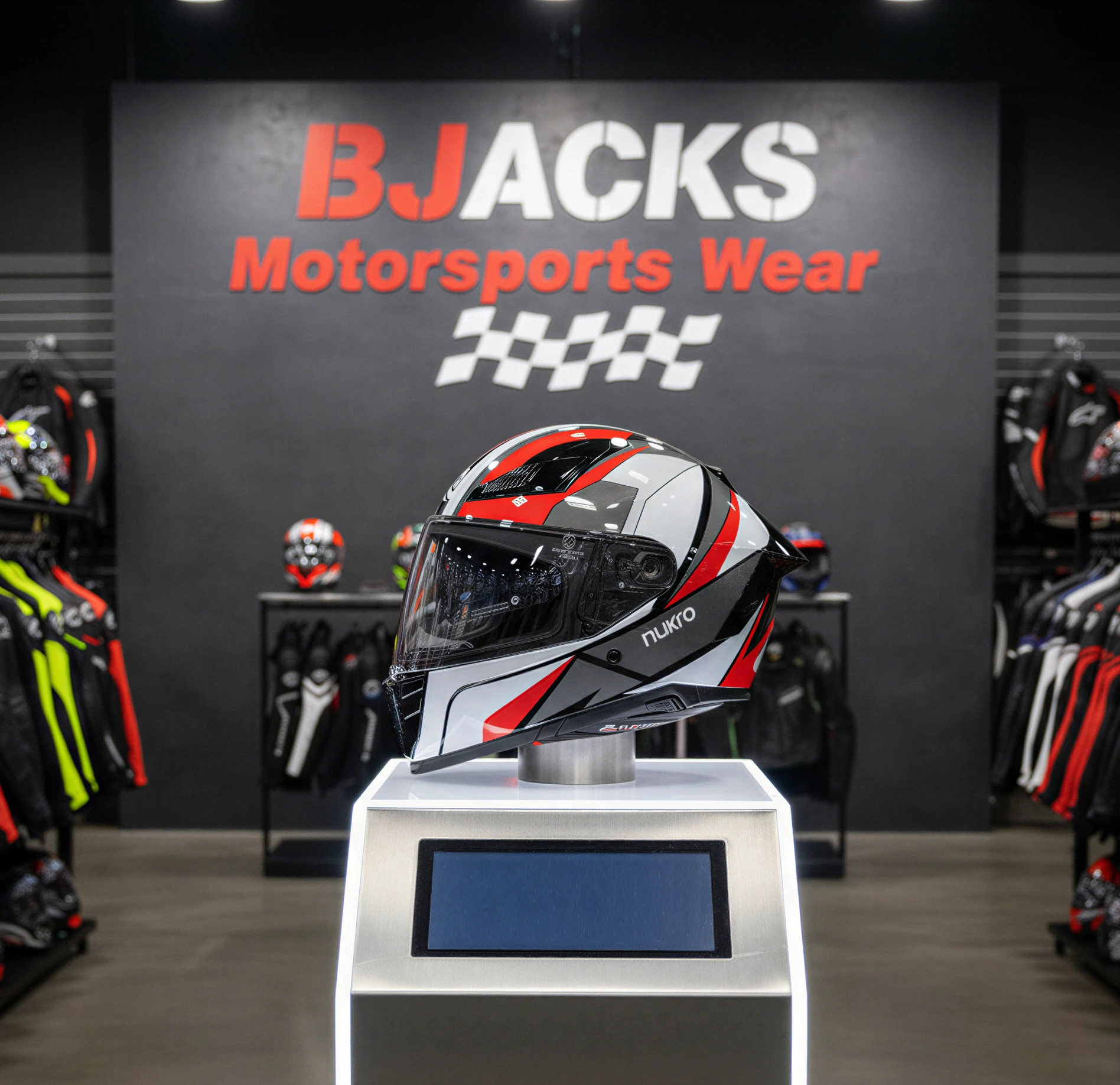 Nukro YM-853 Shine Red White Kapalı  Kask Pinlock 30 Dahil | Üst Düzey Güvenlik ve Konfor