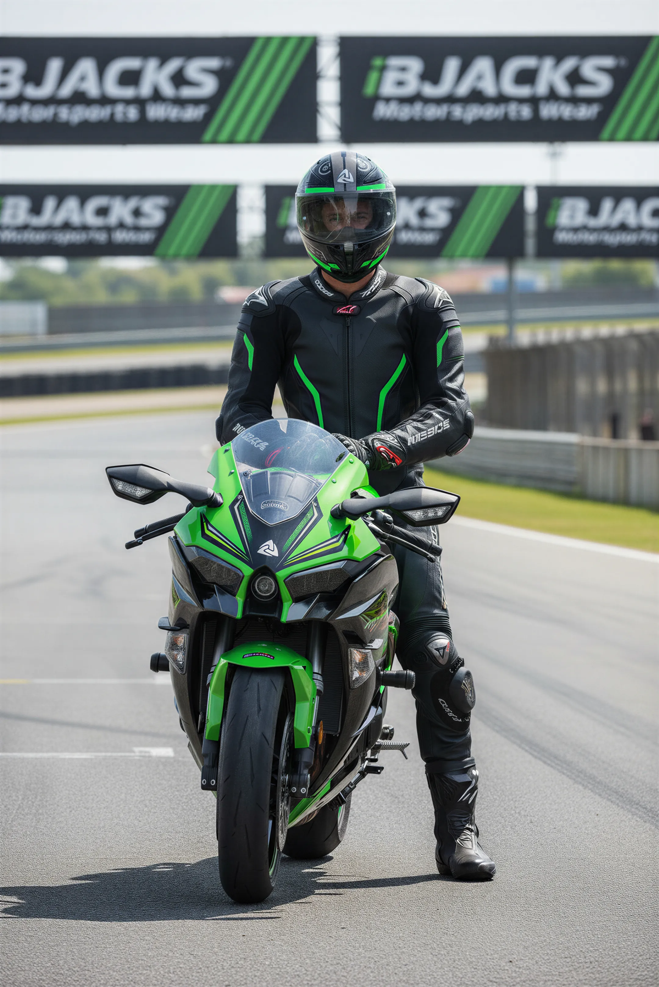 Nukro YM-853 Combat Green Black Kapalı Kask | Pinlock 30 Dahil | Üst Düzey Güvenlik ve Konfor