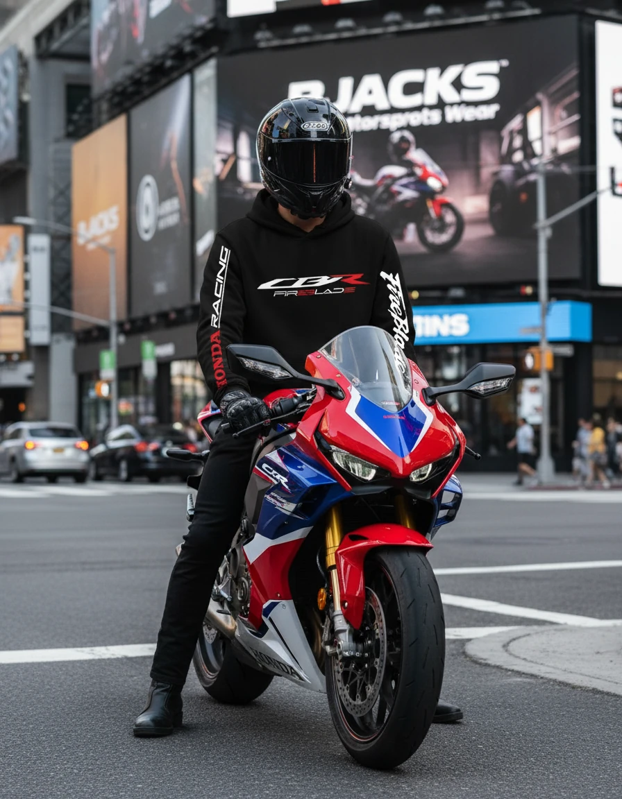Honda Racing Motorcu Hoodie – Gücün ve Tutkunun Sembolü