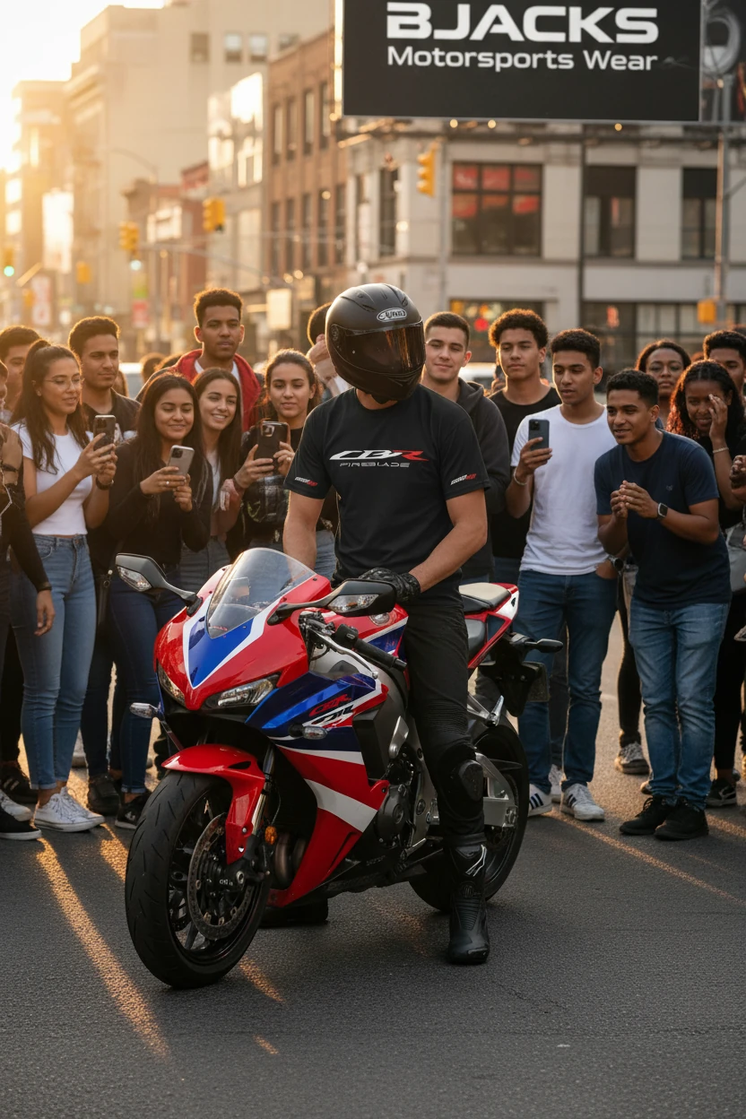 Honda CBR Fireblade 1000RR Tutkunlarına Özel Premium Tişört
