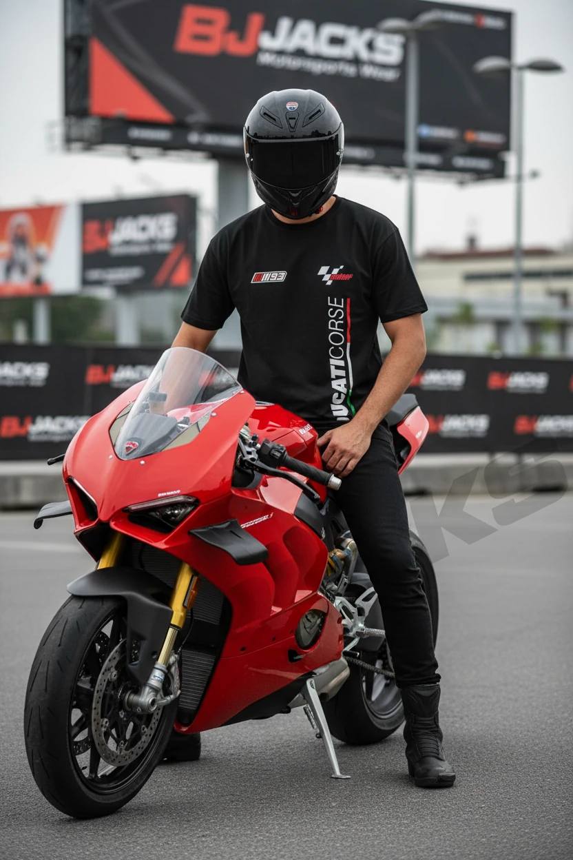 THE DUCATI MARQUEZ — KING OF CORNERS Özel Premium Tişört