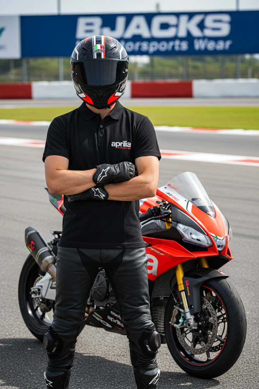 Aprilia Racing Clima Cool Polo Yaka  Premium Tişörtü 