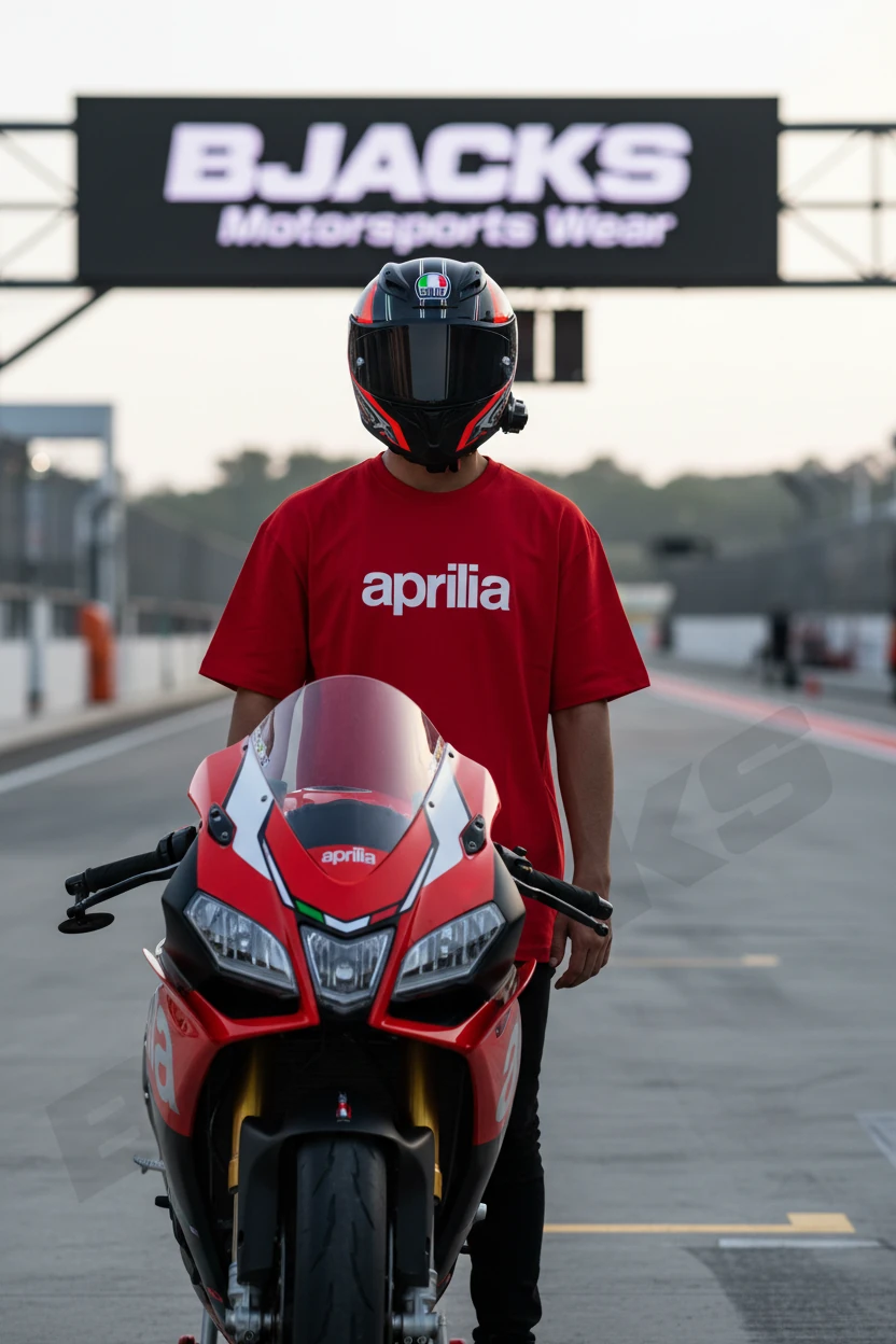 Aprilia Ikon Unisex Tişört - Aprilia Tutkunlarına Özel - Kırmızı