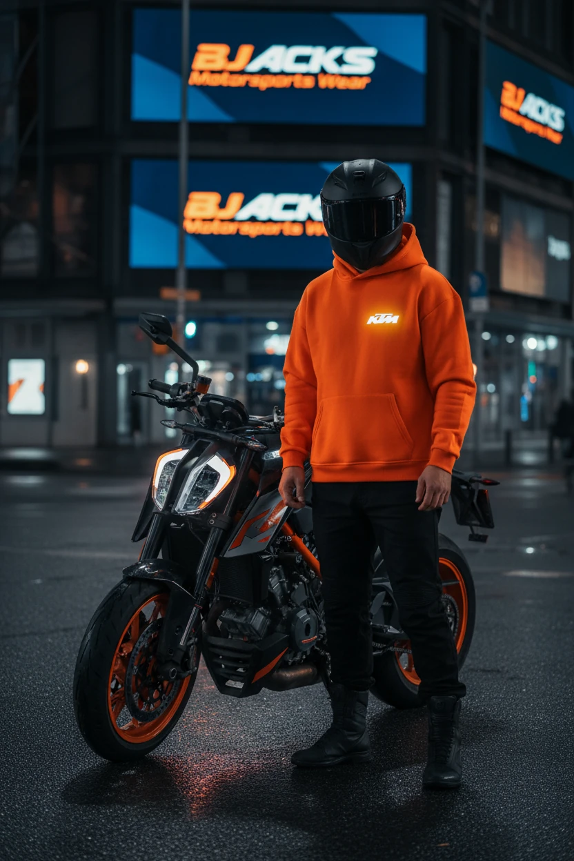 KTM Spirit Turuncu Reflektörlü Premium Hoodie