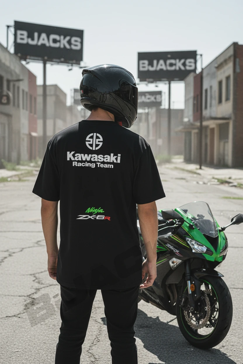 Kawasaki ZX6R SBK Yarış Özel Tasarım T-Shirt