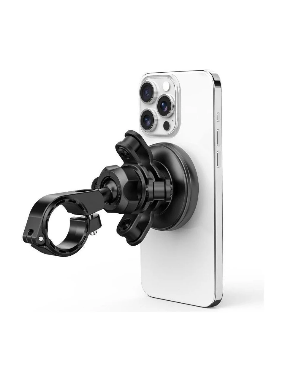 Fastfix FX2-154 Titreşim Modüllü Motosiklet Telefon Tutucu Hızlı Bırakma & Manyetik Kilitleme