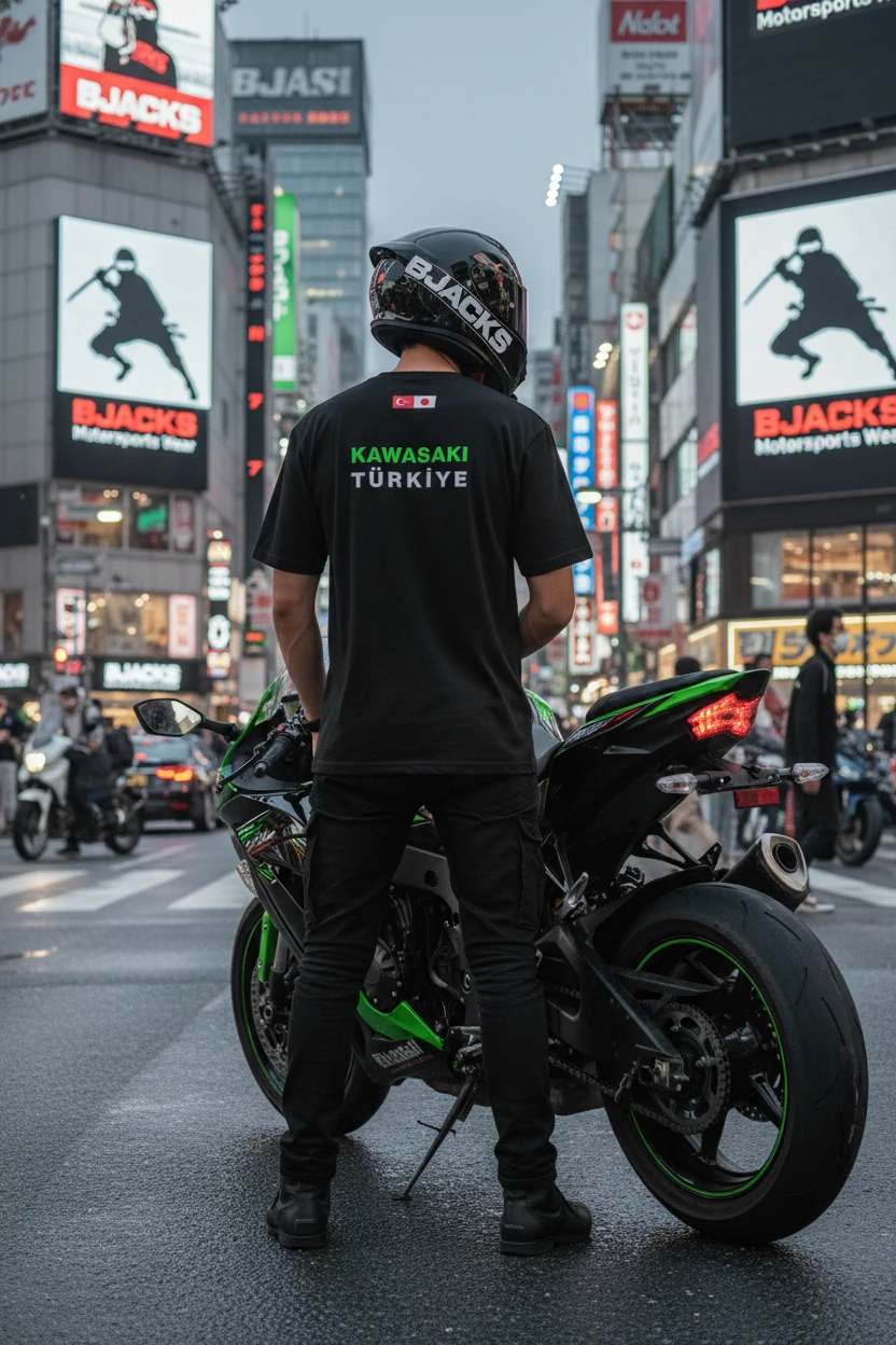 Kawasaki Türkiye Ekip Üyeleri İçin Özel Tasarlanmış Premium Tişört