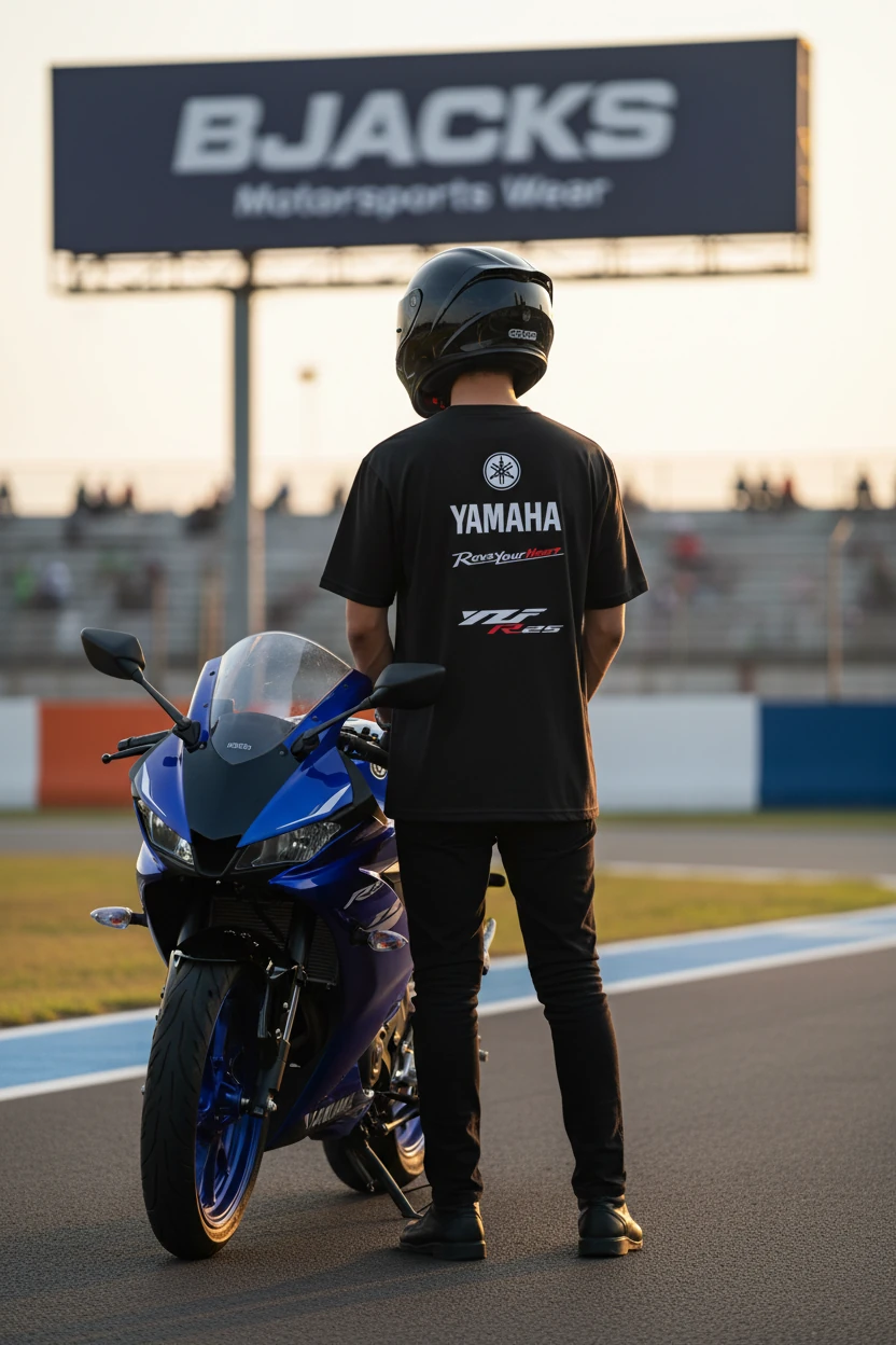 YZF R25 MotoGP Yarış Özel Tasarım Premium Tişört