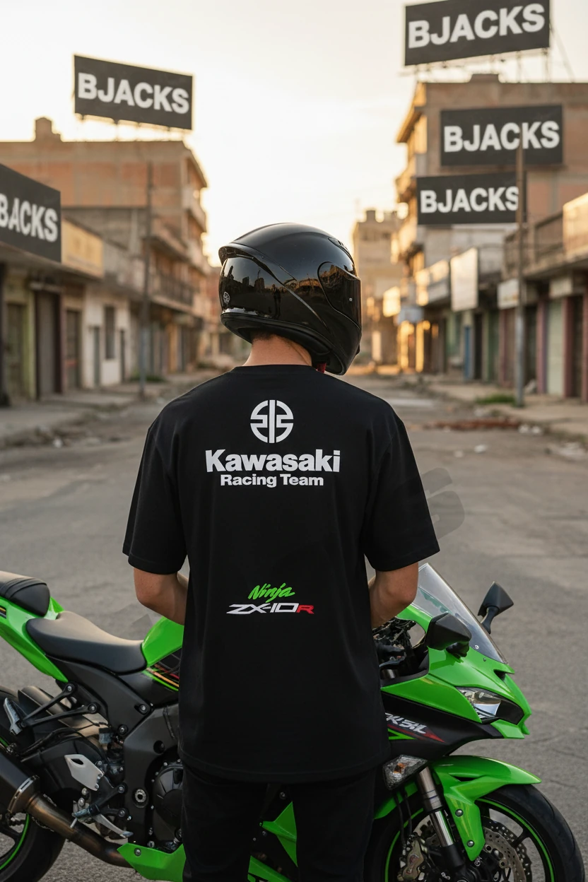 Kawasaki ZX10R SBK Yarış Özel Tasarım T-Shirt