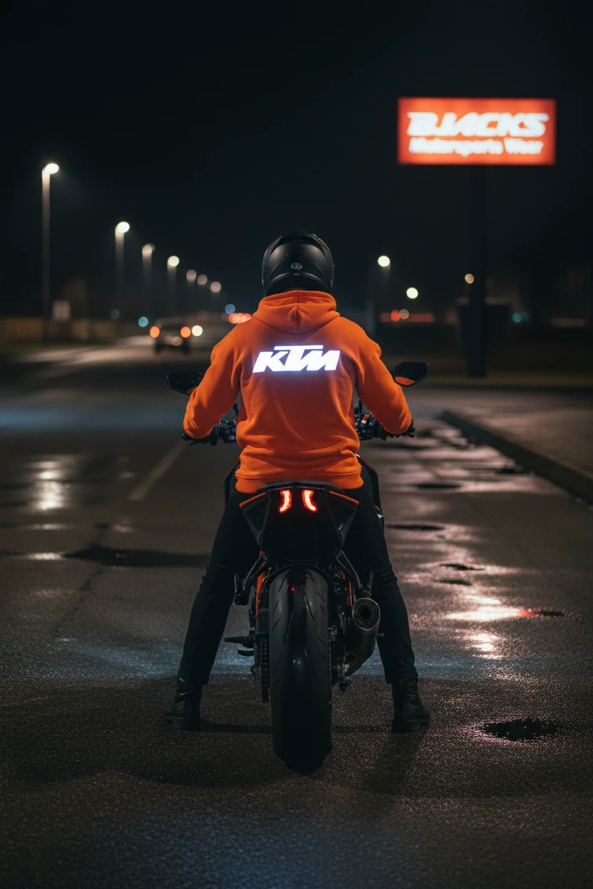 KTM Spirit Turuncu Reflektörlü Premium Hoodie