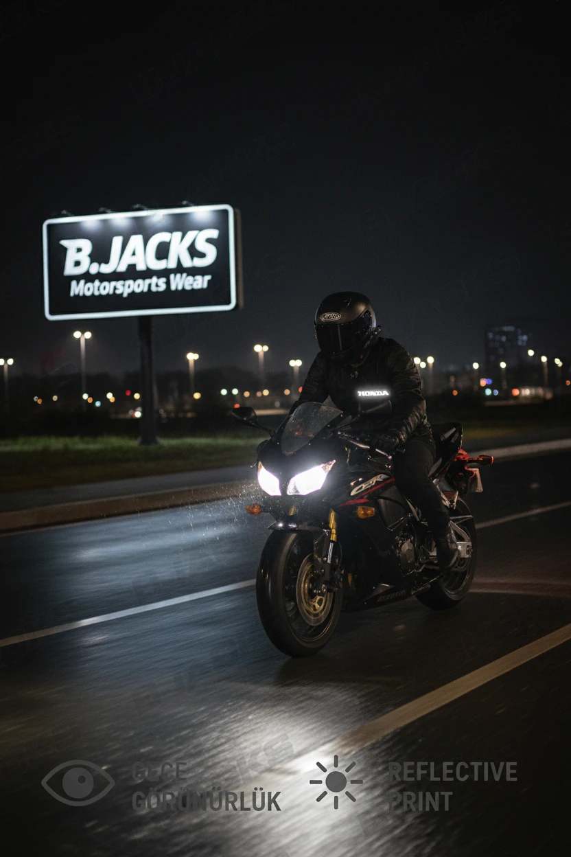 Reflektör Baskılı Honda Özel Premium Tişört