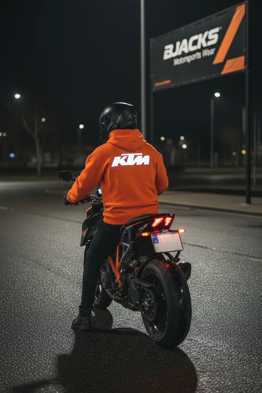 KTM Spirit Turuncu Reflektörlü Premium Hoodie