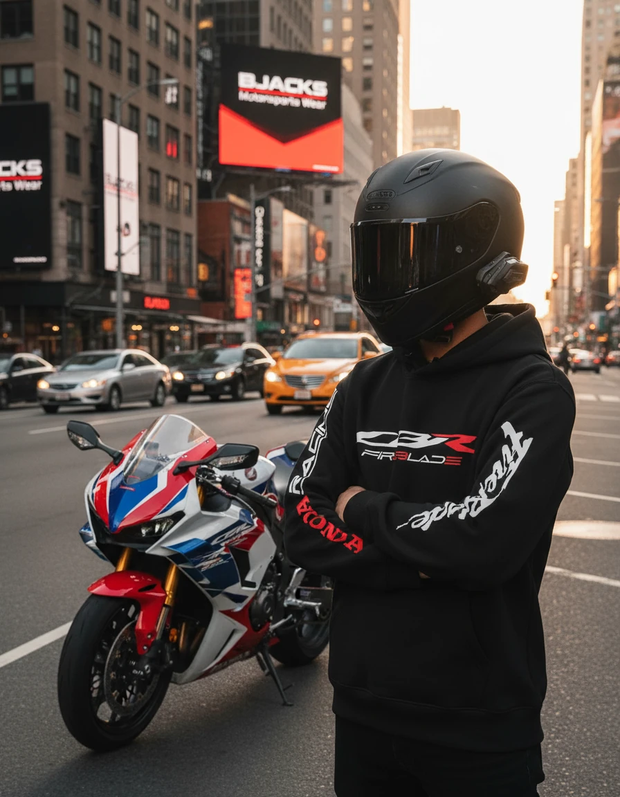 Honda Racing Motorcu Hoodie – Gücün ve Tutkunun Sembolü