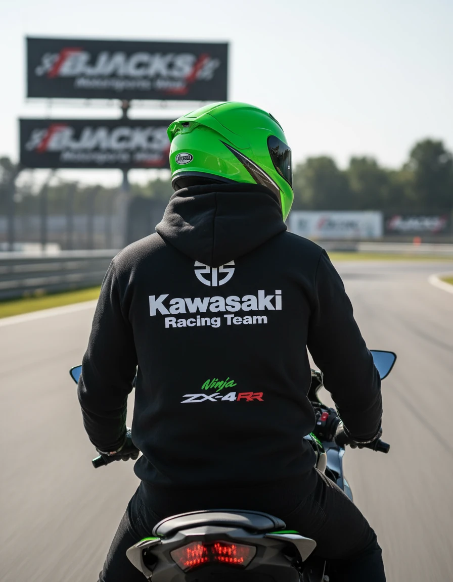 Kawaski ZX-4RR Hoodie – Kompakt Gücün Simgesi