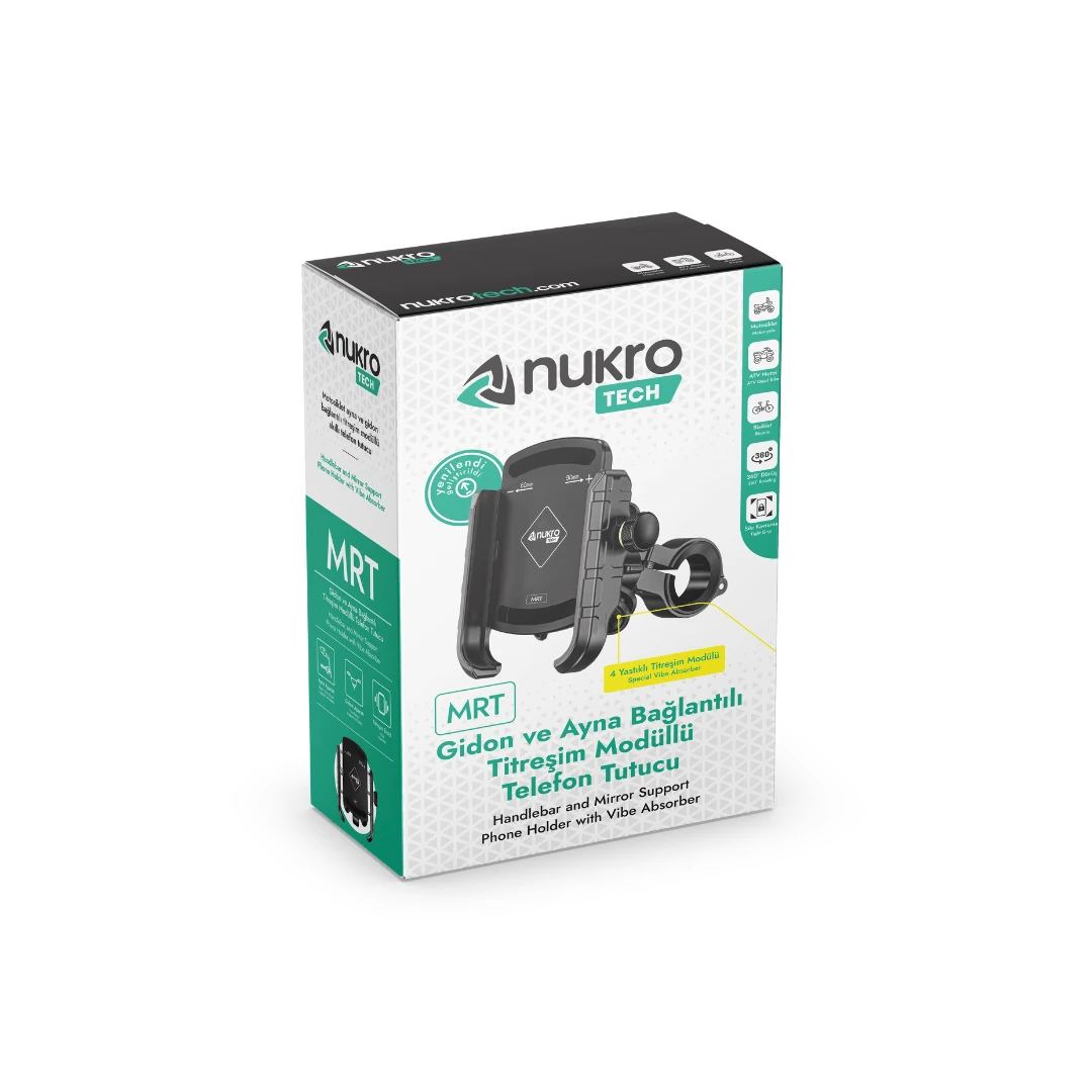 Nukrotech MRT 4 Yastıklı ve Titreşim Modüllü Telefon Tutucu