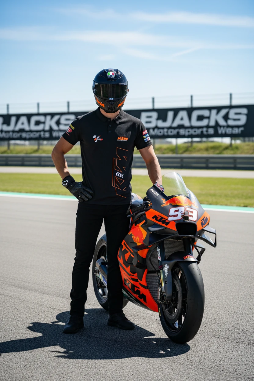 KTM Ready to Race MotoGP Clima Cool Polo Yaka Yarış Özel Premium Tişört