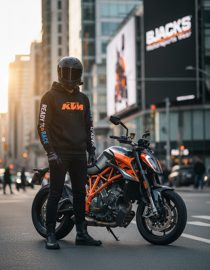 KTM Street Edition Motorcu Hoodie – Şehirde Pist Ruhu