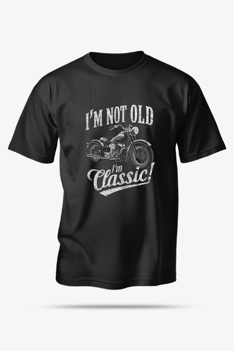 BJACKS I'M NOT OLD Motor Tutkusunu Kaybetmeyenlere Unisex Premium Tişört