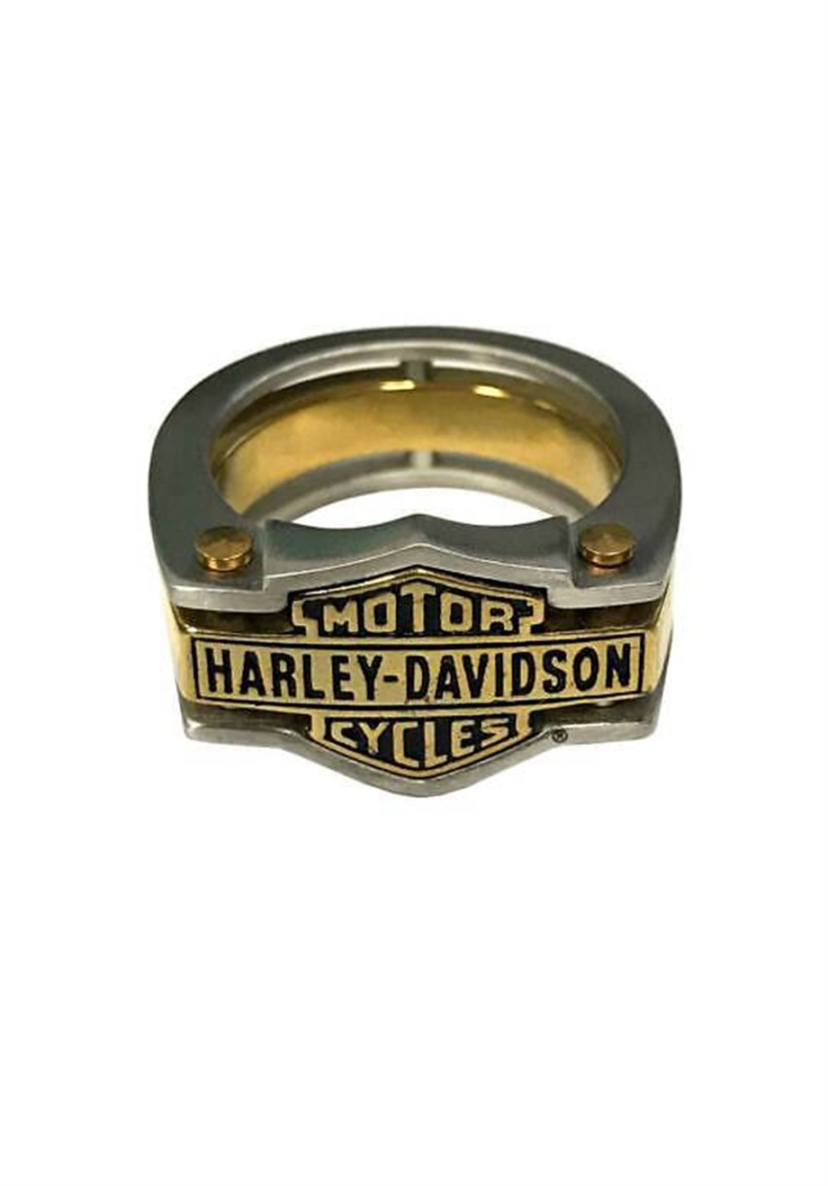 Harley-Davidson® B&S Brass & Steel Industrial Yüzük