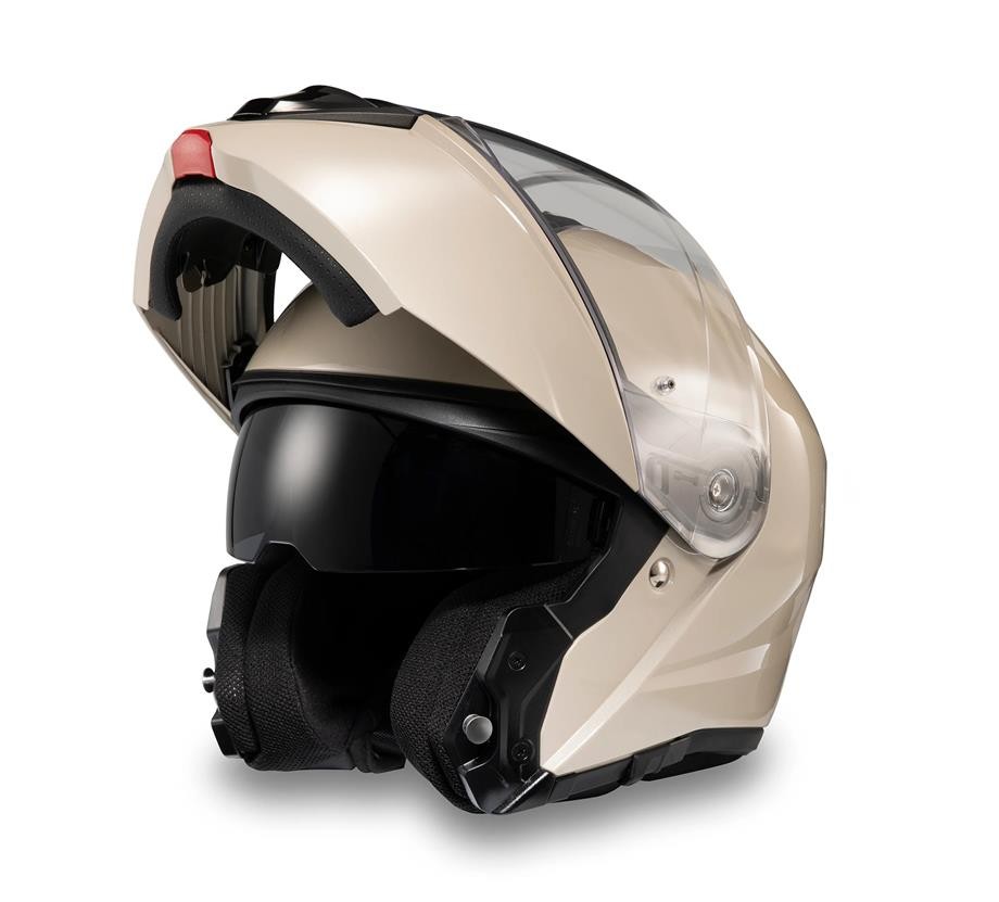 Apstone Sun Shield II H31 Modular Helmet - White Sand Pearl Gloss