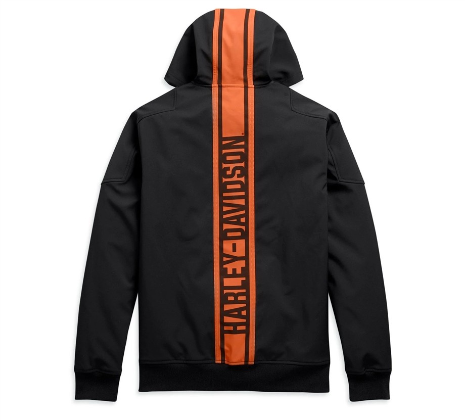 Harley-Davidson® Men's Vertical Stripe Hooded Stretch Jacket