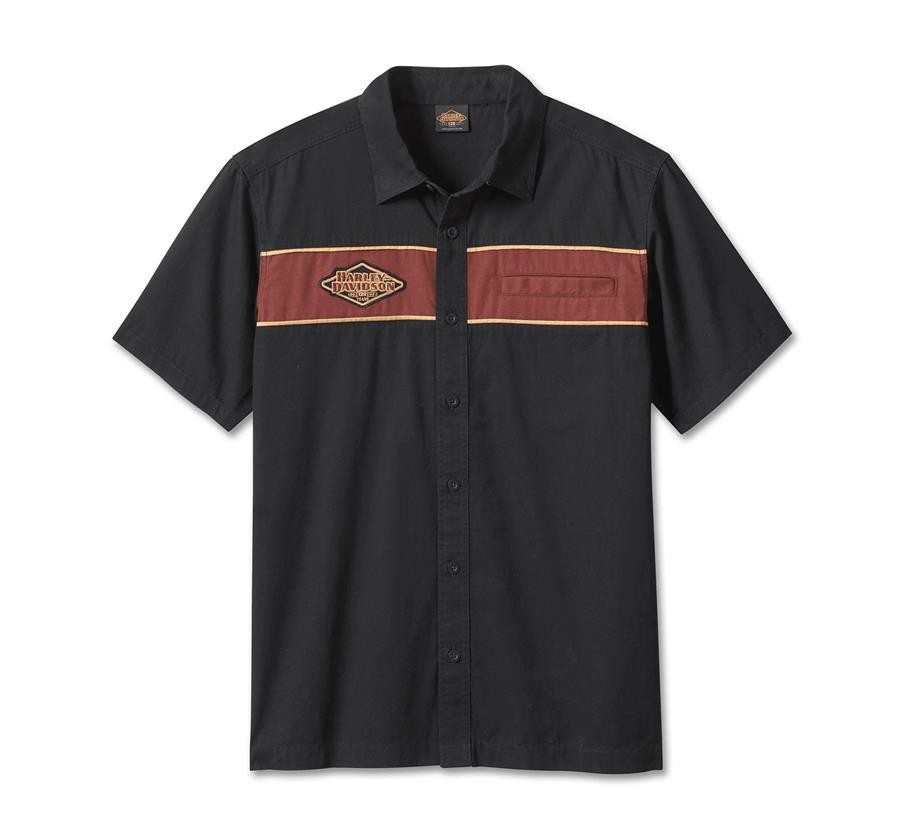 Harley-Davidson® Men's 120th Anniversary Mechanic Shirt - Black Beauty