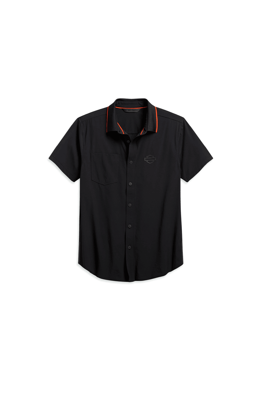 Harley-Davidson® Men's Laser Cut Pocket Stretch Shirt - Slim Fit