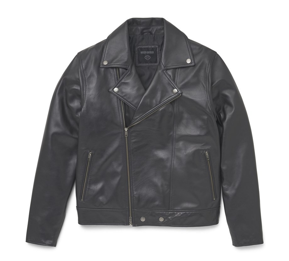 Harley-Davidson® Men's Lisbon Debossed Leather Jacket