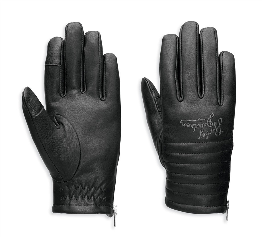 Harley-Davidson® Women's Journey Leather Glove - Black