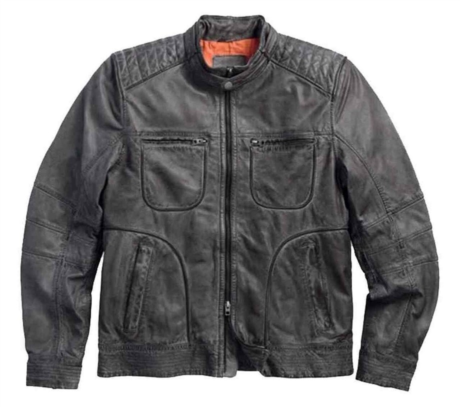 Harley-Davidson® Washed Lambskin Leather Jacket