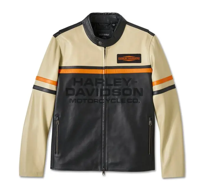 ジャケット・アウター Harley-Davidson Tifton Leather Jacket Harley-Davidson® Men's Tifton Distressed Leather Jacket, Black