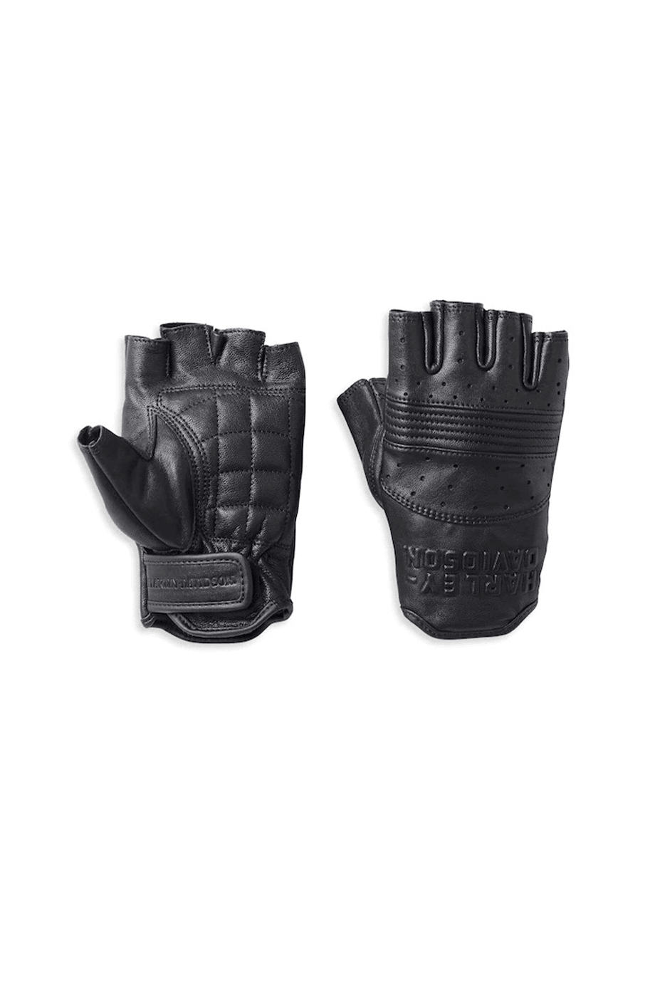 Harley-Davidson® Men's Oakbrook Fingerless Leather Gloves