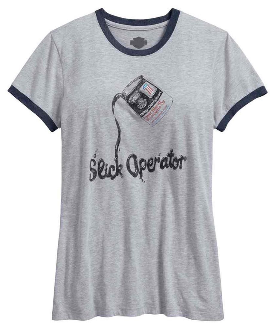 Womens Slick Operator Ringer Short Sleeve Tee Kadın T-Shirt