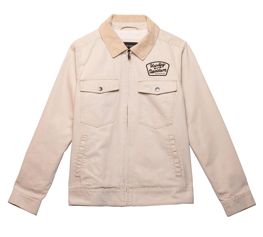 Harley-Davidson® Women's Mechanic Canvas Jacket - Oatmeal