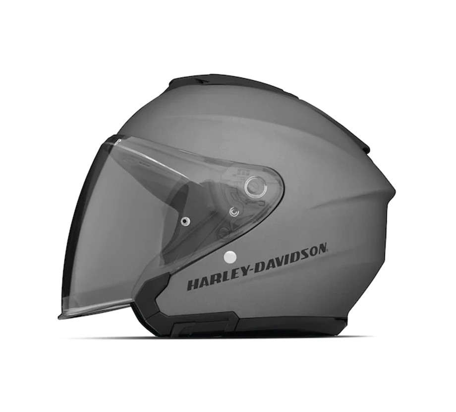 Harley-Davidson® Maywood Ii Sun Shield H33 3/4 Helmet - Matte Black Silver