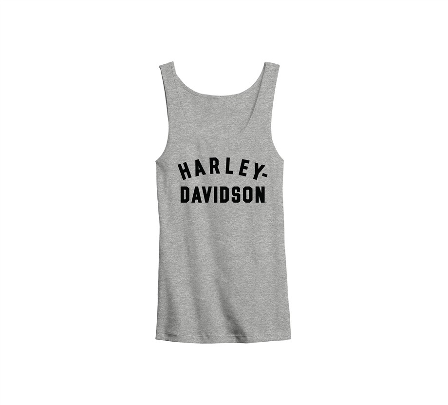 Harley-Davidson® Women's Ultra Classic Racer Font Tank - Light Grey Heather