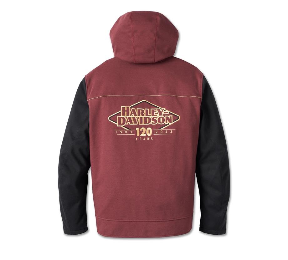 Men's 120th Anniversary Deflector Riding Fleece - Rum Raisin & Black