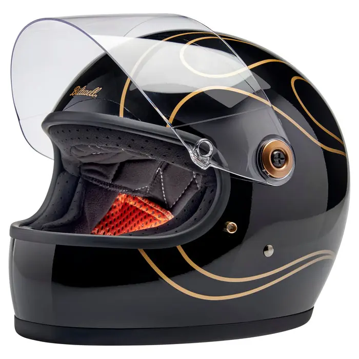 及*剛様 ビルトウェル　Biltwell GRINGO S Mサイズ Biltwell Gringo S Helmet - Gloss Black Flames | Harley-Davidson Shop