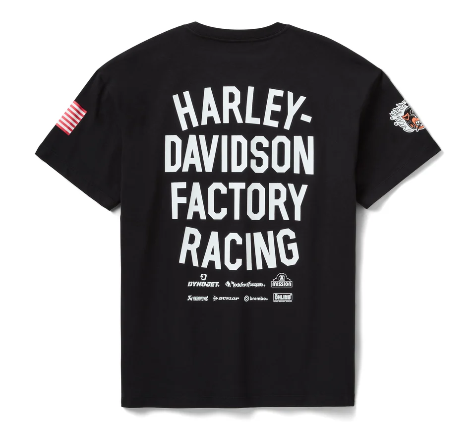 Harley-Davidson FACTORY RACING Tシャツ 96861-25vx-b.webp