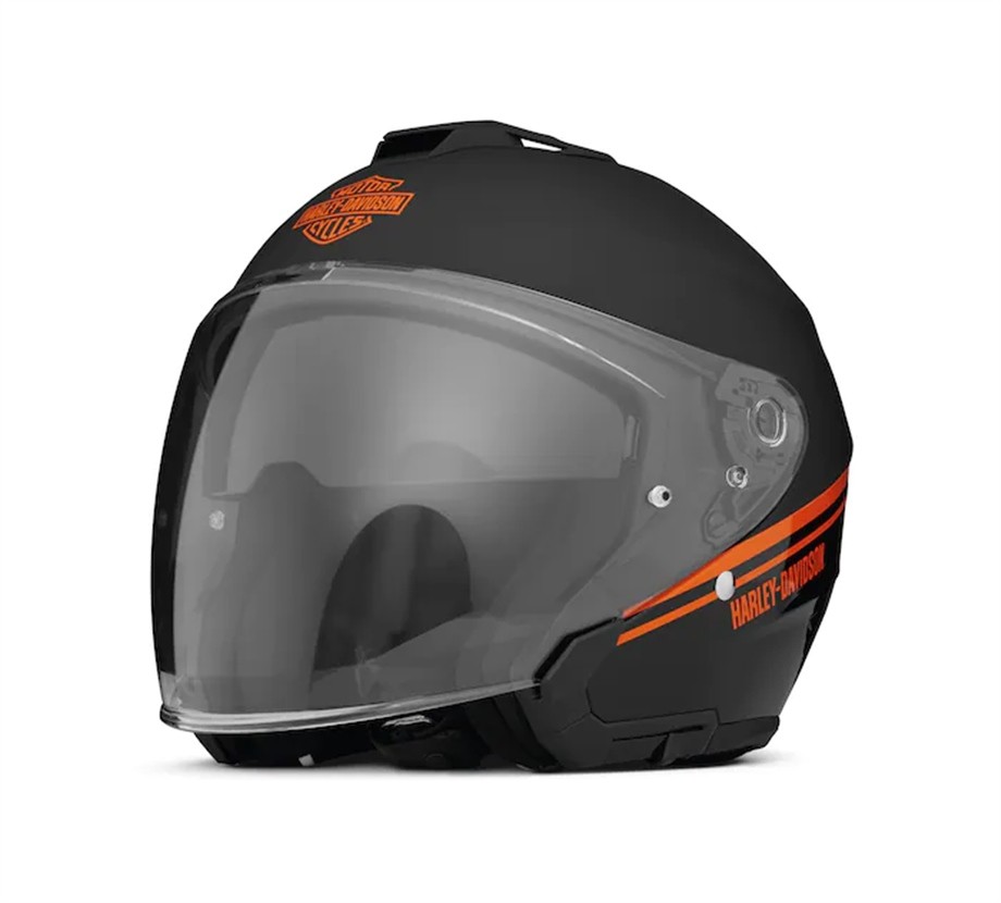 Harley-Davidson® Maywood Ii Sun Shield H33 3/4 Helmet - Gloss Black/Matte Black